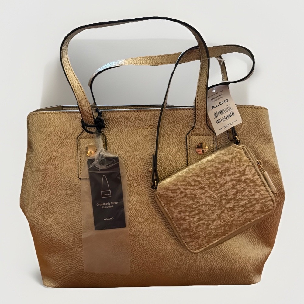 Aldo NWT Gold Shoulder Bag Tote‎